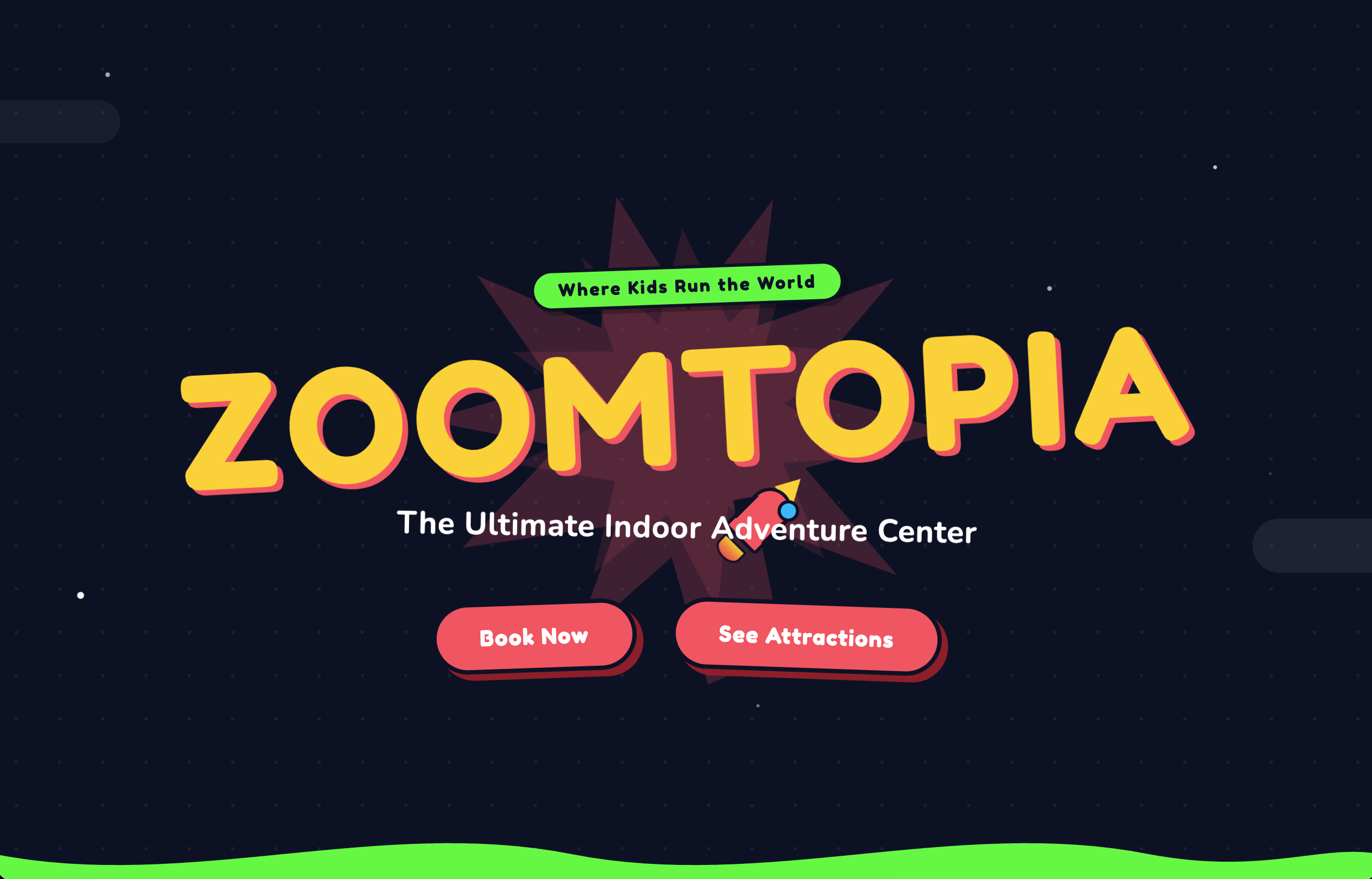 Kids center landing page built with Beaver Builder AI