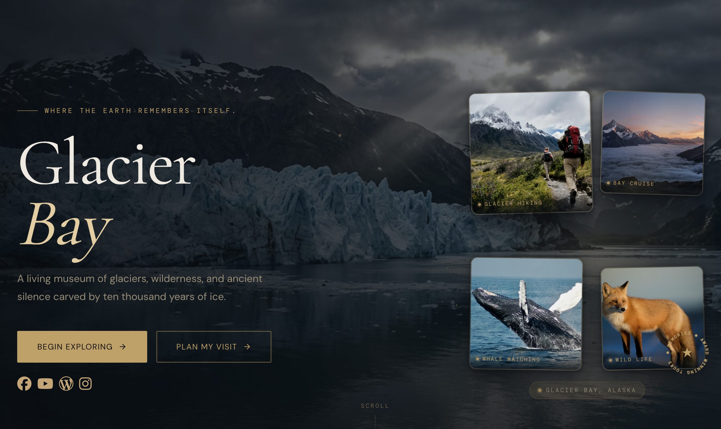 Natural park landing page built with Beaver Builder AI